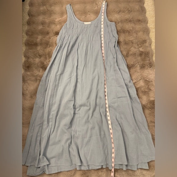 NWT Nomad the label Del Monte Midi Cotton Dress Slate Blue XS - Picture 7 of 9